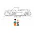 Model Bricks - Deutscher Sportwagen gelb SL-M38-B1097 Sluban 5