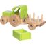 Traktor mit Anhänger grün GK55838 Goki 3