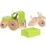 Traktor mit Anhänger grün GK55838 Goki 6
