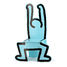 Keith Haring - blauer Stuhl V0313-1400 Vilac 3
