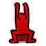Keith Haring - roter Stuhl V0314-1401 Vilac 2