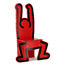 Keith Haring - roter Stuhl V0314-1401 Vilac 1