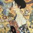 Dame Mit Faecher von Klimt K515-100 Puzzle Michele Wilson 1