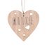 Weihnachtsdeko - Personalisiertes Herz aus Holz VI-CR10 Vintiun 1