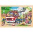 Einlegepuzzle Feuerwehreinsatz 24 Teile GK57318 Goki 1