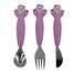 Kinderbesteck Set aus Silikon Mrs Peacock TX-96-465 Trixie 1