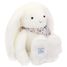 Weiß Fleurette-Kaninchen-Plüsch 35 cm DC4301 Doudou et Compagnie 1