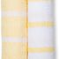 Muslin Baby Swaddle Mulltuch 2er Set - yellow stripes LLJ-121-013-005 Lulujo 1
