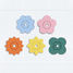 Badepuzzle - Blumen QU-171713 Quut 1
