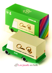 Laundry Van - Wäschewagen, Holzauto von Candylab, CNDU479