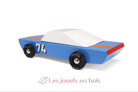 back in the 60’s ! Blu74 Racer, Holzauto von Candylab, Ref. M0874.