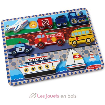 Holzklotz-Puzzle Fahrzeuge MD03725 Melissa & Doug 3