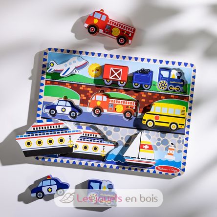 Holzklotz-Puzzle Fahrzeuge MD03725 Melissa & Doug 6