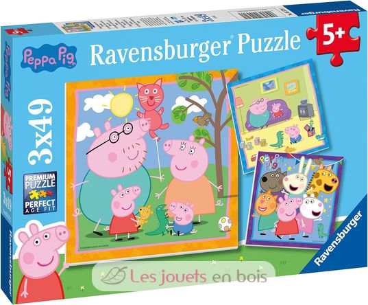 Puzzle Peppa Pig 3x49 pcs RAV-05579 Ravensburger 2