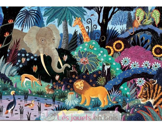 Nacht im Dschungel von Alain Thomas K065-50 Puzzle Michele Wilson 2
