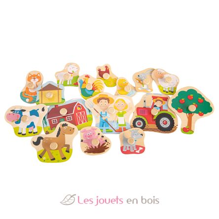 Steckpuzzle Bauernhof NCT10440 New Classic Toys 2