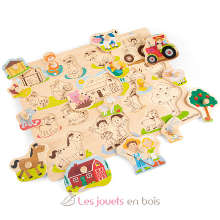 Steckpuzzle Bauernhof NCT10440 New Classic Toys 3