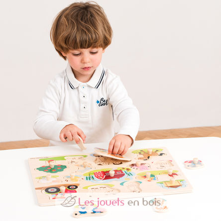 Steckpuzzle Bauernhof NCT10440 New Classic Toys 4