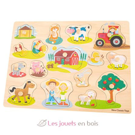 Steckpuzzle Bauernhof NCT10440 New Classic Toys 1
