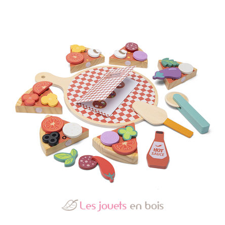 Pizza-Spielset aus Holz NCT10616 New Classic Toys 3
