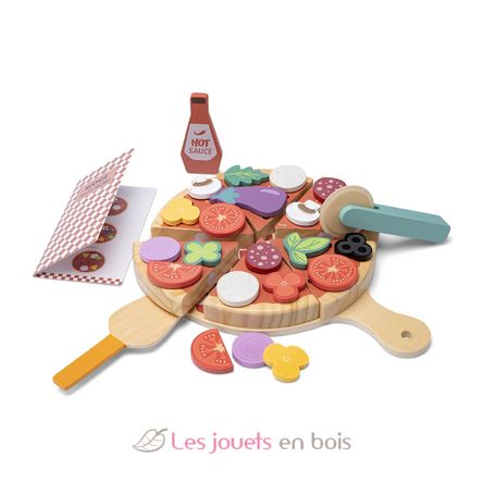 Pizza-Spielset aus Holz NCT10616 New Classic Toys 1