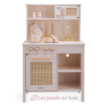 Küche aus Holz und Rattan rosa NCT11046 New Classic Toys 2