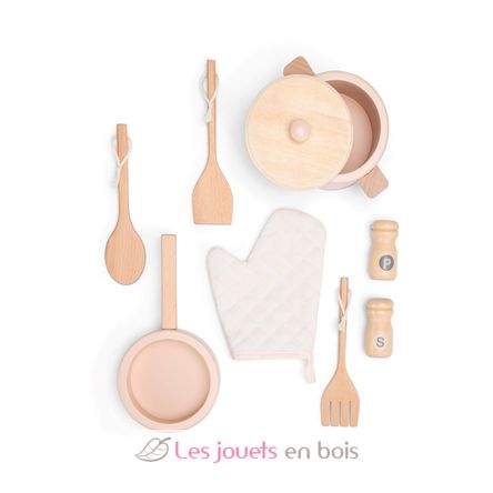 Küche aus Holz und Rattan rosa NCT11046 New Classic Toys 5