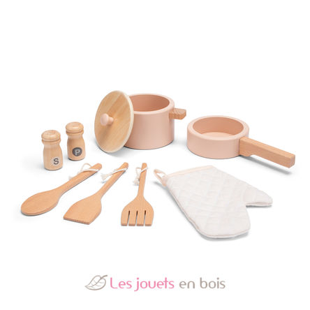 Küche aus Holz und Rattan rosa NCT11046 New Classic Toys 6