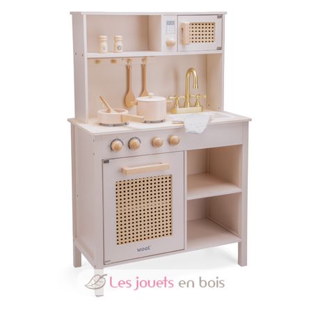 Küche aus Holz und Rattan rosa NCT11046 New Classic Toys 7