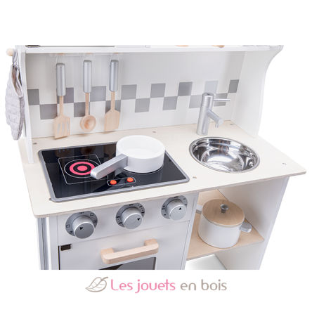 Küchenzeile modern mit kochfeld Weiß NCT11068 New Classic Toys 7