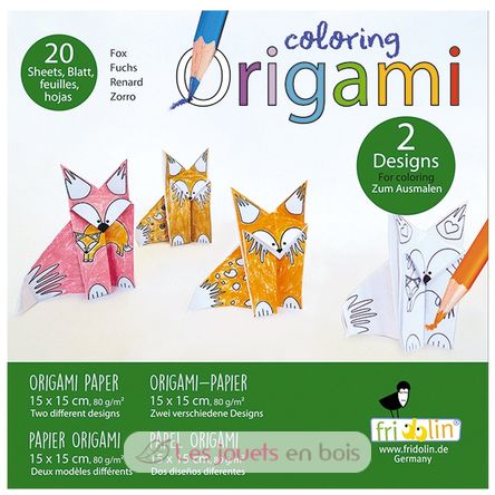 Coloring Origami - Fuch FR-11382 Fridolin 1