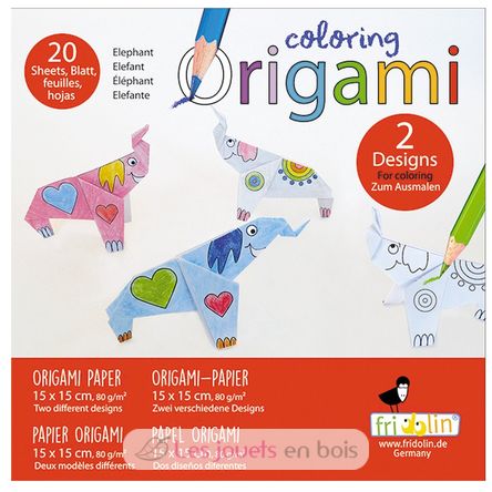 Coloring Origami - Elefant FR-11386 Fridolin 1