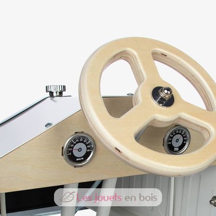 Großes Tretauto Elfenbein V1150W Vilac 9