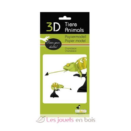 3D Papiermodell - Chamäleon FR-11613 Fridolin 3
