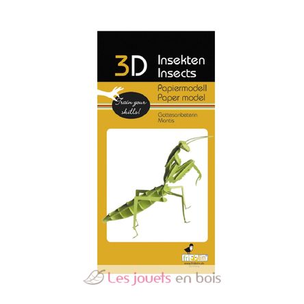 3D Papiermodell - Gottesanbeterin FRI-11624 Fridolin 2