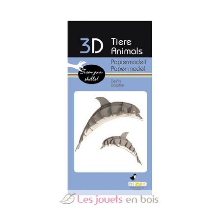 3D Papiermodell - Delfin FR-11632 Fridolin 3