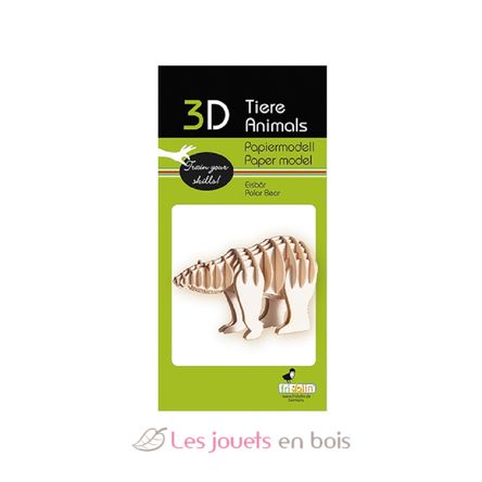 3D Papiermodell - Eisbär FR-11655 Fridolin 2