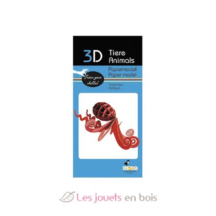 3D Papiermodell - Tintenfisch FR-11659 Fridolin 2
