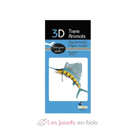 3D Papiermodell - Segelfisch FI11660 Fridolin 2