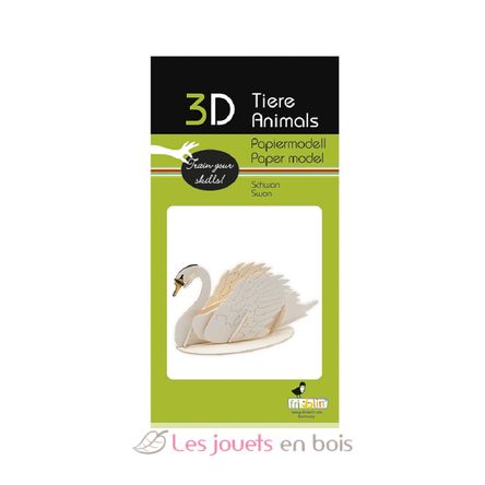 3D Papiermodell - Schwan FRI-11670 Fridolin 2
