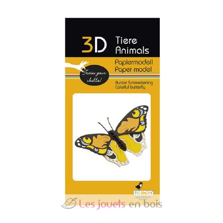 3D Papiermodell - Bunter Schmetterling FRI-11719 Fridolin 3