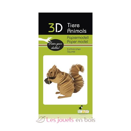 3D Papiermodell - Eichhörnchen FRI-11723 Fridolin 2