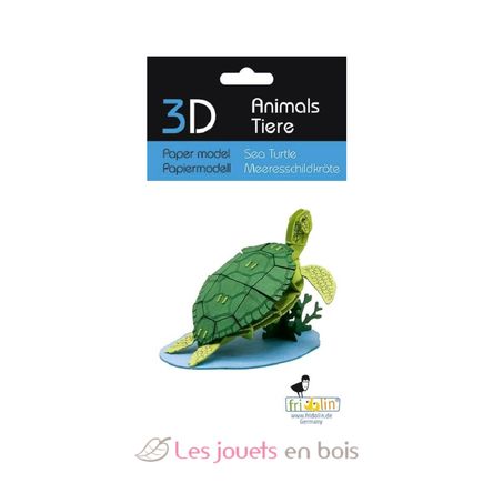 3D Papiermodell - Meeresschildkröte FR-11745 Fridolin 2