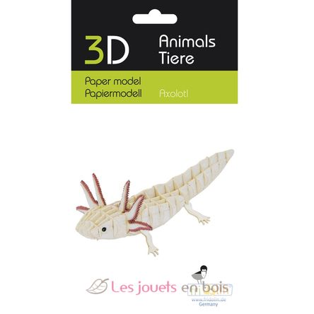 3D Papiermodell - Axolotl FR-11755 Fridolin 2