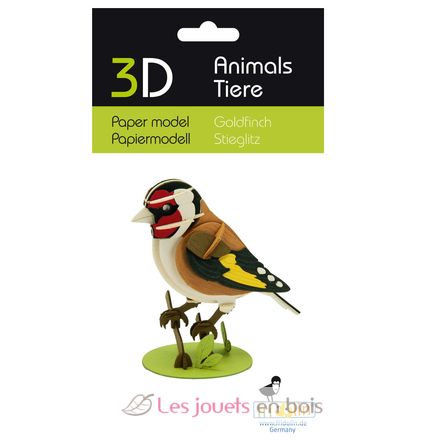 3D Papiermodell - goldfink FRI-11765 Fridolin 3