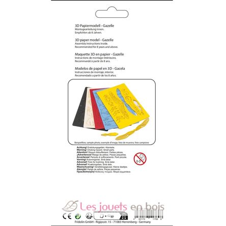 3D Papiermodell - gazelle FRI-11769 Fridolin 4