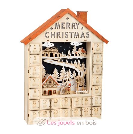 Adventskalender aus Holz Frohe Weihnachten LE11788 Small foot company 1
