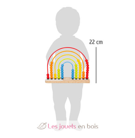 Motorikschleife und Abakus Regenbogen LE11965 Small foot company 5