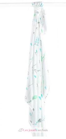 Bamboo Swaddle Mulltuch - Aqua Kite LLJ-121-005-001 Lulujo 2