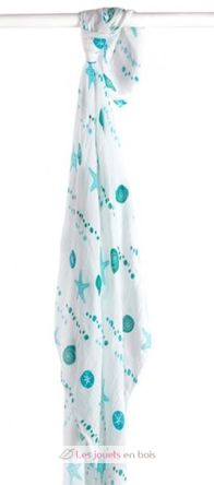 Bamboo Swaddle Mulltuch - Seaside LLJ-121-005-007 Lulujo 2